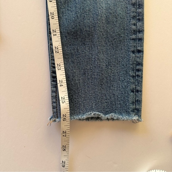 GRLFRND Karolina High Rise Slashed Raw Hem Jeans Size 25 - Picture 10 of 15